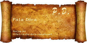 Pala Dóra névjegykártya